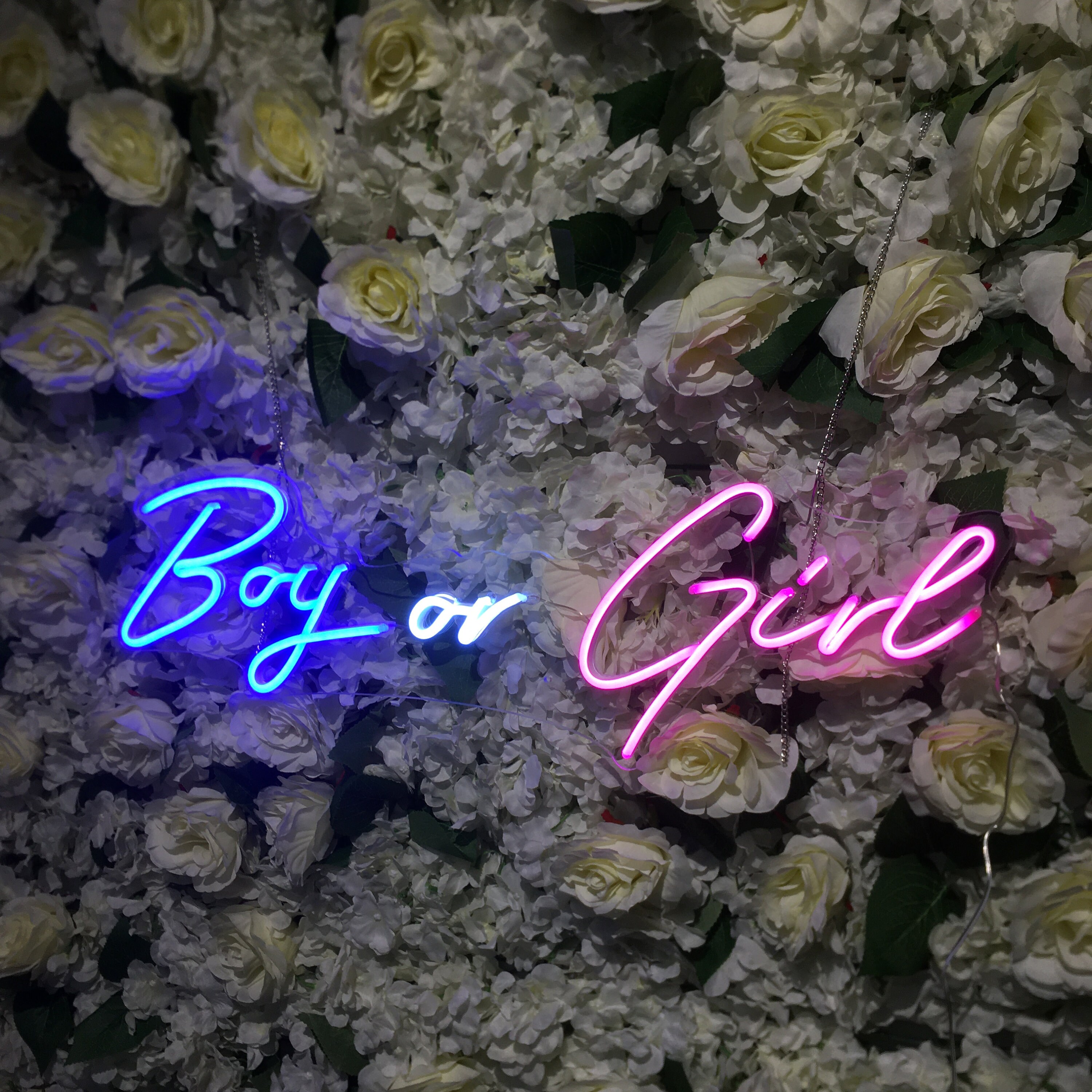 Neon Signs Light Custom Boy or Girl Baby Shower Gender Reveal Etsy UK