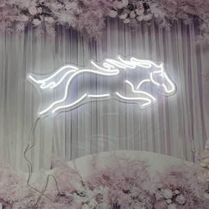 Insegna al neon personalizzata / Insegna al neon anime / Luce al neon a forma di cavallo / Insegna al neon per matrimoni / Insegna al neon a LED / Insegna al neon per bar / Decorazione murale per insegna al neon