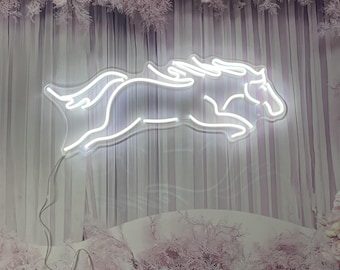 Neon Sign Custom | Anime Neon Sign | Neon Light Horse | Neon Sign Wedding | Led Neon Sign | Neon Sign Bar Art | Neon Sign Wall Decor