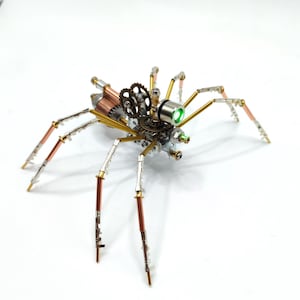 Spider 3D Metal Mechanical  Steampunk Insect  Model Kit  DIY Assembly Puzzle for Adults & Teens Creative STEM Project Mechanical Spider C
