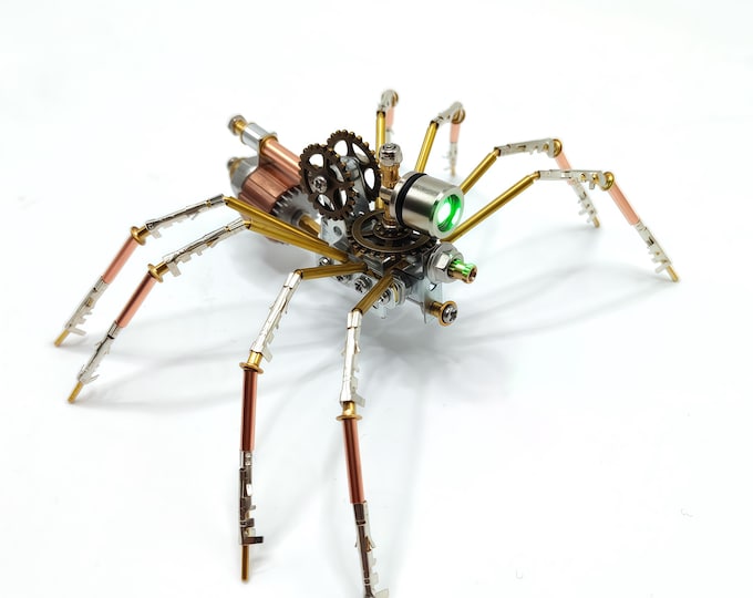 Spider 3D Metal Mechanical  Steampunk Insect  Model Kit  DIY Assembly Puzzle for Adults & Teens Creative STEM Project Mechanical Spider C