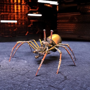 3D Metal Mechanical Assembly Steampunk Insect Spider Melanogaster Puzzle for Teens Collectible Model Kit  Christmas Gift For Kids