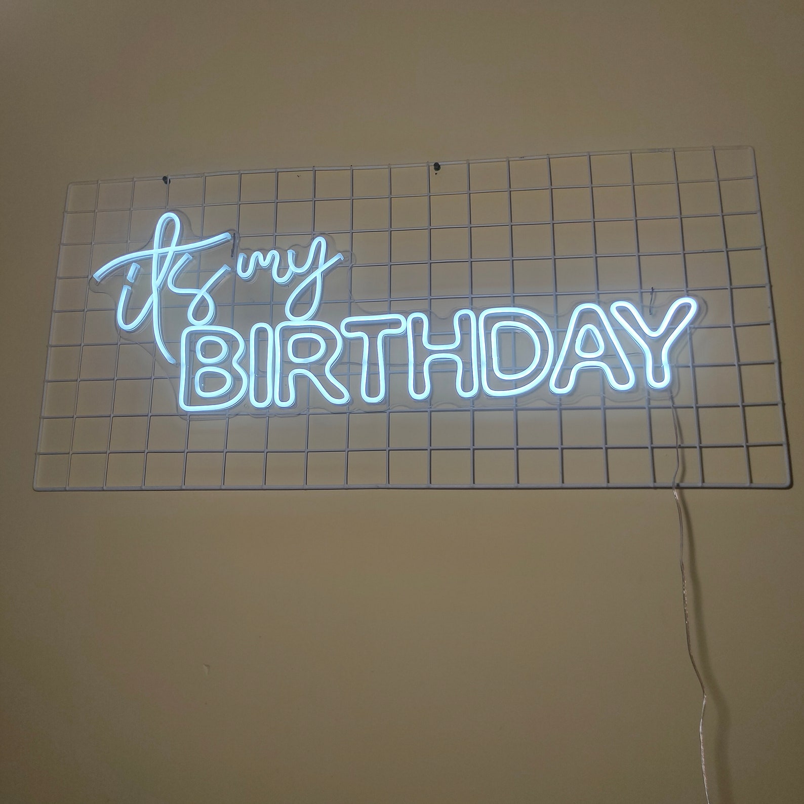 It&rsquo;s My Birthday Neon Sign Custom Name Neon Light Happy | Etsy