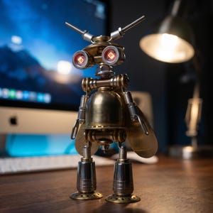 3D Puzzle Metal Assembly  for Adults / Teens - Steampunk Metal Mechanical Robot Model Kit-  DIY Craft Gift for Birthday & Christmas Decor