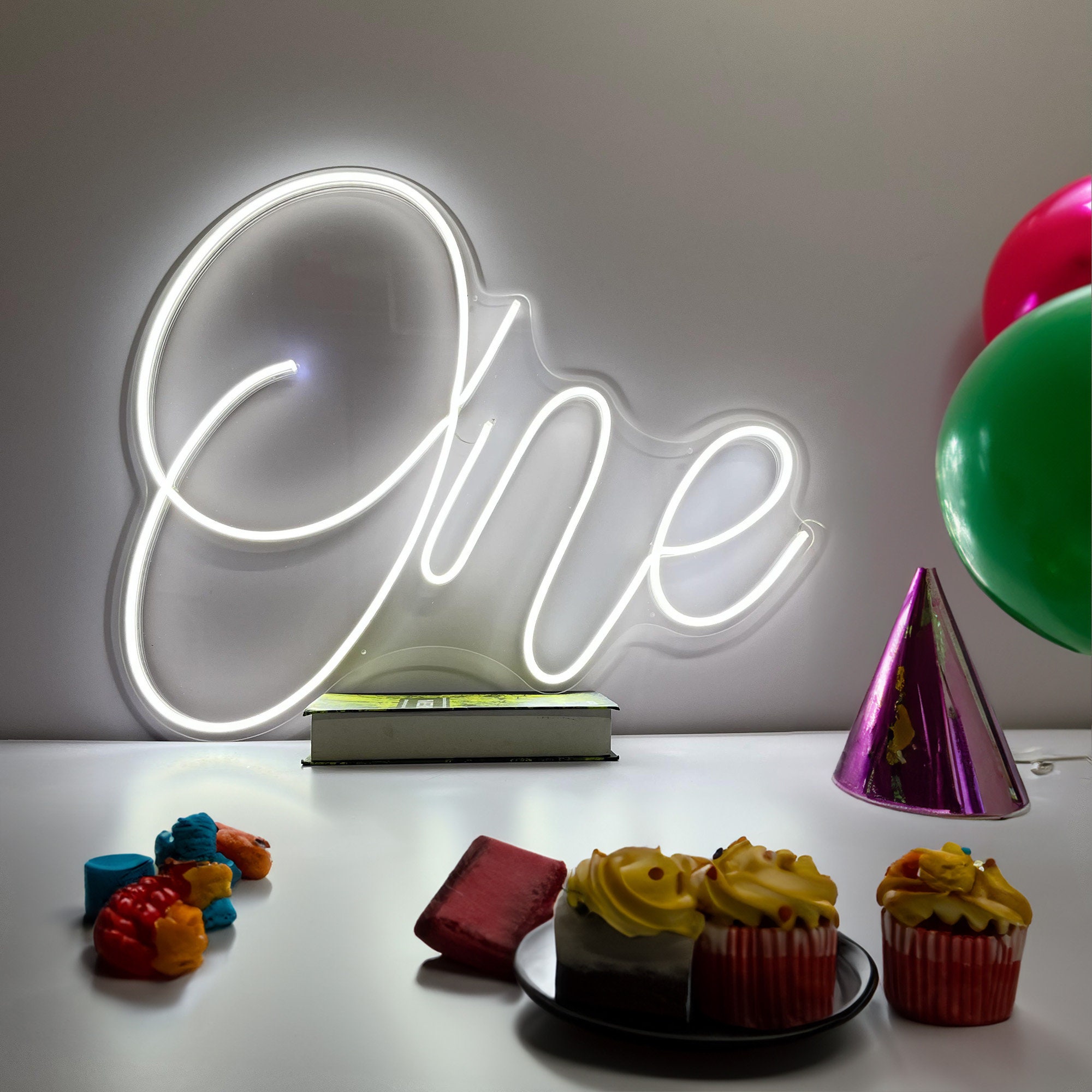 1 * LED Neon Sign  Custom Neon® Light for 1st Birthday Party
