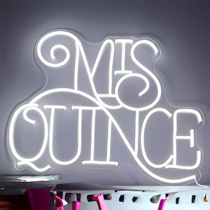 Custom Neon Sign | Mis Quince Neon Sign | Wedding Neon Sign | Neon Light Bedroom | Neon Sign Wall Decor | Neon Name Sign |Neon Led Light Art
