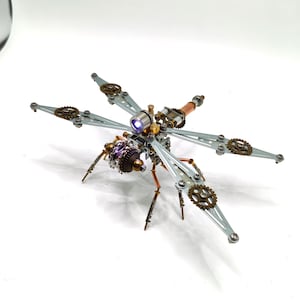 Libelle Steampunk Fruchtfliege Insekt Spinne 3D Metall DIY Montage Puzzle Wespe Modell Kit Handwerk Kreative STEM Projekt Weihnachtsgeschenk