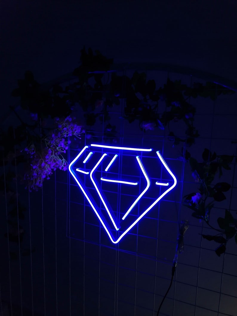 Neon Lights Signs for Wall Diamond Bar Room Decoration Etsy