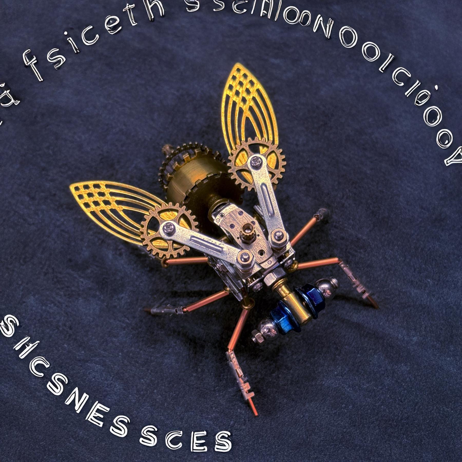 Steampunk Metal Insect Fly Sculpture Insect Figurine Bug Insect Gift ...