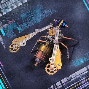 Statuette di insetti meccanici volanti in 3D in stile Steampunk, decorazioni per la casa in stile Steampunk, sculture fai da te in stile Steampunk, per adulti e adolescenti, creative