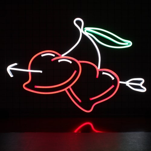Neon Sign Light Custom Personalizedy Cherry Visual Art Club Etsy