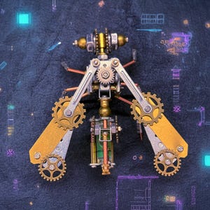 Insetto meccanico Steampunk 3D fai da te Puzzle di assemblaggio Piccola ape Fatto a mano Creativo Piccolo artigianato Ornamenti Regalo Decorazione Insetto Steampunk