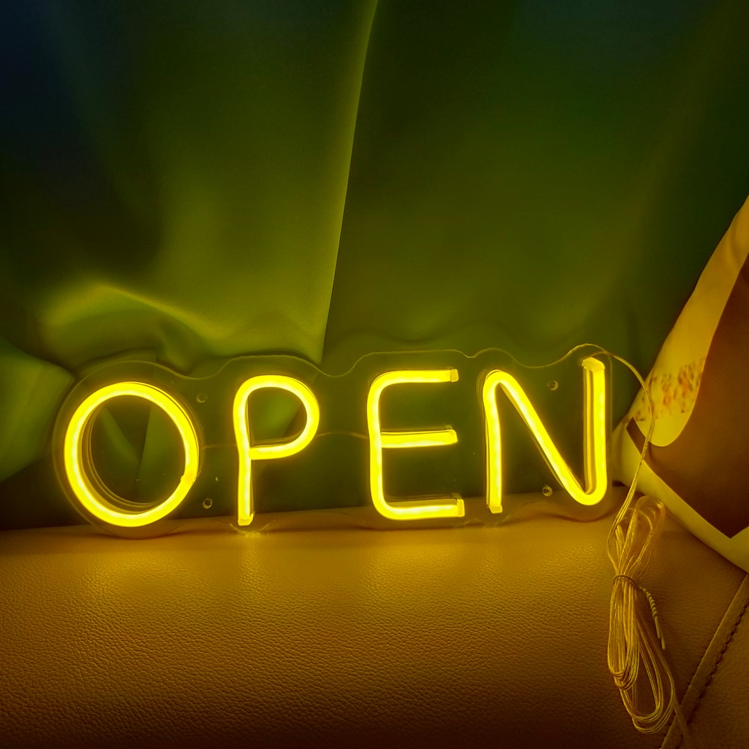 Neon Sign Custom Neon Open Sign Mini Neon Sign Custom Neon Sign Logo