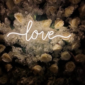 Insegna al neon personalizzata Love Lights Decorazione per matrimoni Parete per feste Arte Decorazione per casa Camera da letto LED flessibile 12V Logo personalizzato