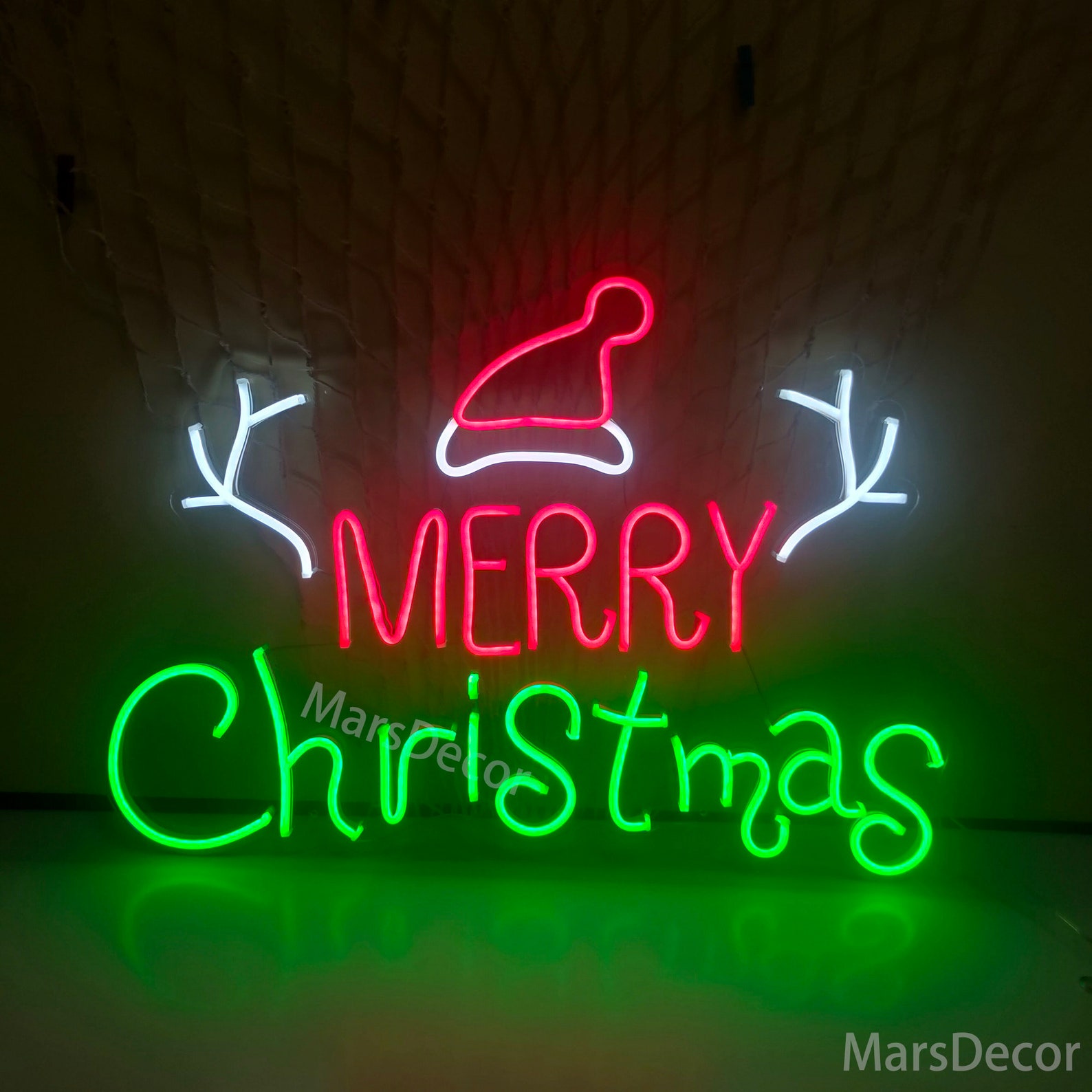 Merry Christmas Neon Sign Neon Sign Custom Neon Sign Etsy UK