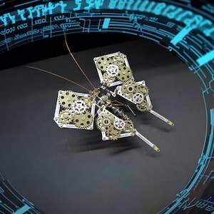 Steampunk mechanical insect Metal DIY Assembly Puzzle Handmade Creative Steampunk Figurine Christmas Gift Steampunk Insect Small Crafts