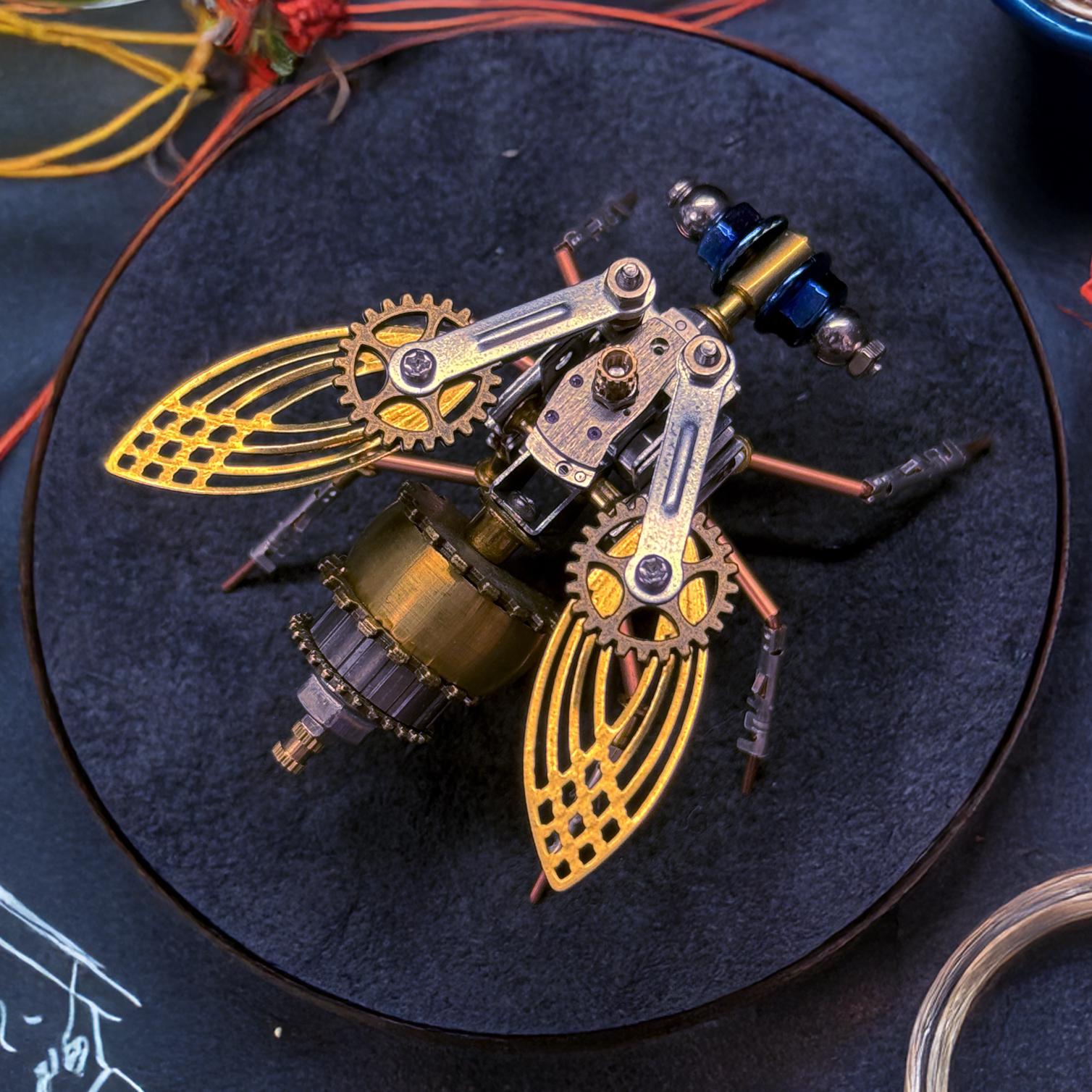 Steampunk Metal Insect Fly Sculpture Insect Figurine Bug Insect Gift ...
