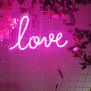 Neon Signs Lighting Love Bar Wedding Decoration Room Wall Personalized ...