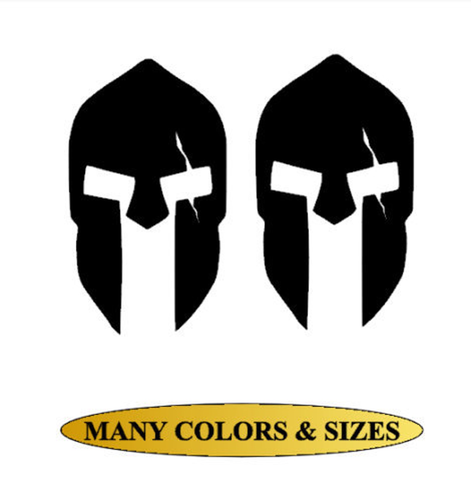 Spartan Helmet Vinyl Decal Sticker Wall Window Car Truck Etsy