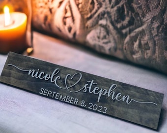 Couples Name Sign, Wedding Gift, Boyfriend Girlfriend Gift, Name Sign, Pallet Sign, Custom Name Sign, Engagement Gift, Couples Gift