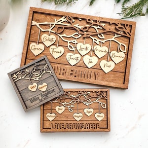 Personalized Family Tree, Family Tree, Family Gift, Family Tree Wall Art, Wooden Family Tree, Gift for Grandma, Housewarming Gift, Adoption