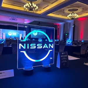 LED Centerpiece, Sweet 16, Bar Mitzvah, Acrylic LED, Graduation, Birthday Party, Centerpiece, Quinceñera Centerpiece, Wedding, Table Numbers