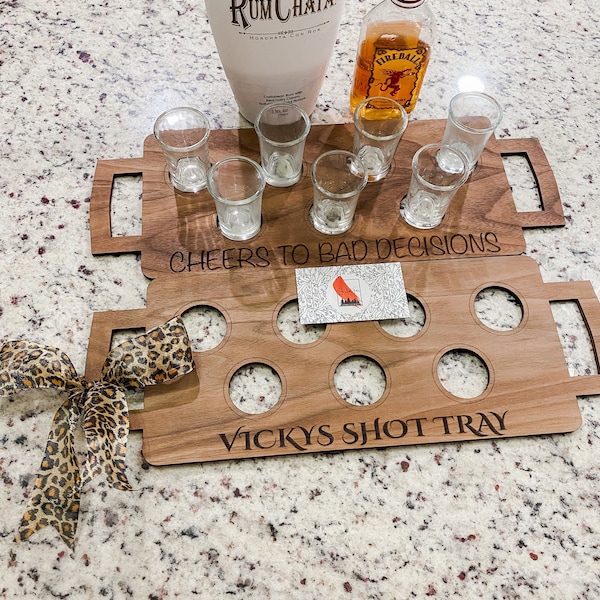 Shot Glasses Flight Tray Etsy