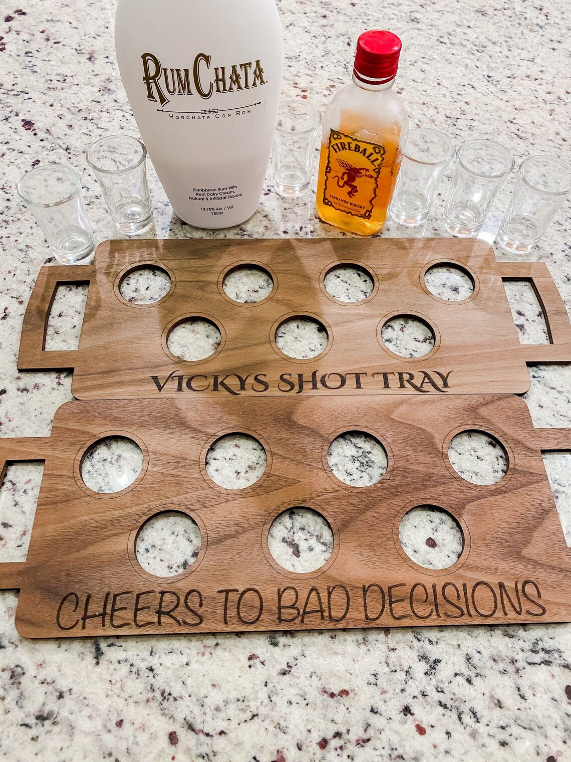 Shot Glass Tray Liquor Tray Drinking Party Tray Wood Tray Etsy