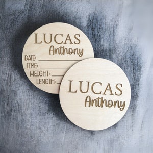Baby Name Sign, Hospital Stat Sign, Baby Shower Gift, Newborn Photo Prop, Birth Announcement Sign, Birth Stat Sign, Wooden baby Name Sign