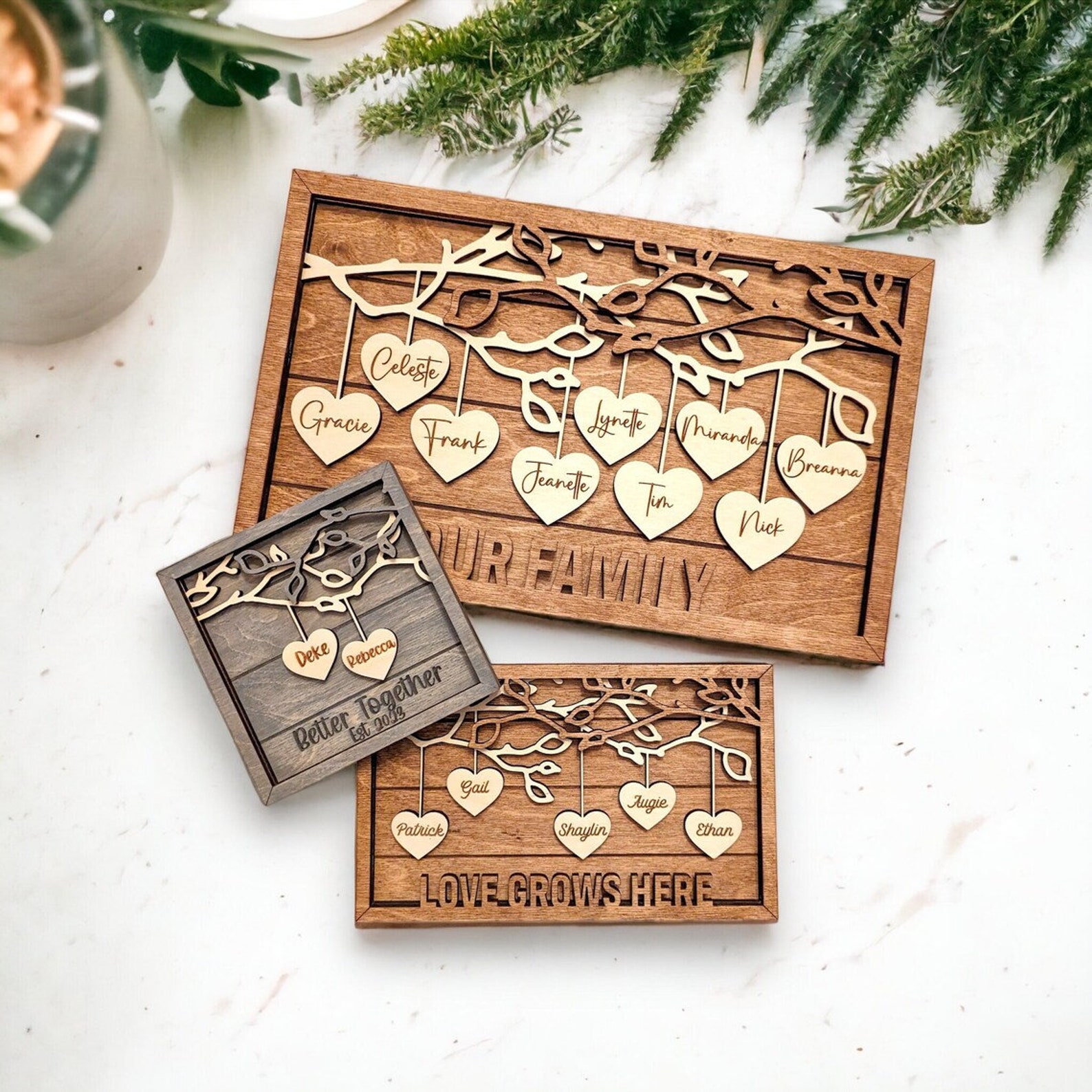 Personalized Family Tree | Family Tree | Mother's Day Gift | Family Sign | Family Keepsake | Gift for Parents | Family Gift | Christmas Gift