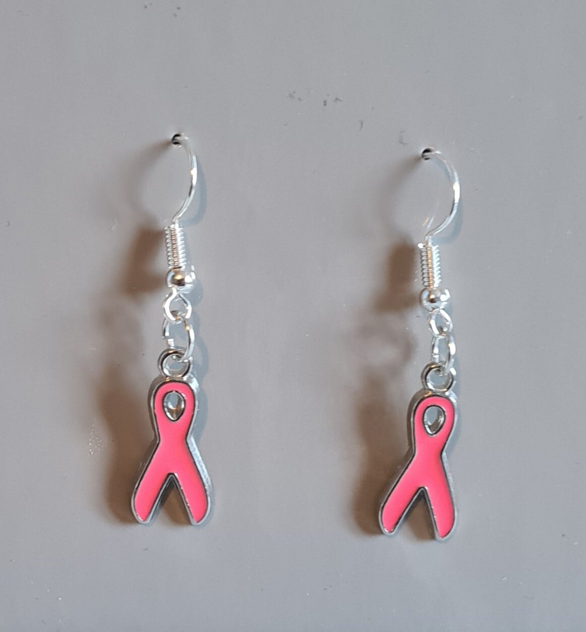 Cancer ribbon earrings cancer support donating Cancer Etsy