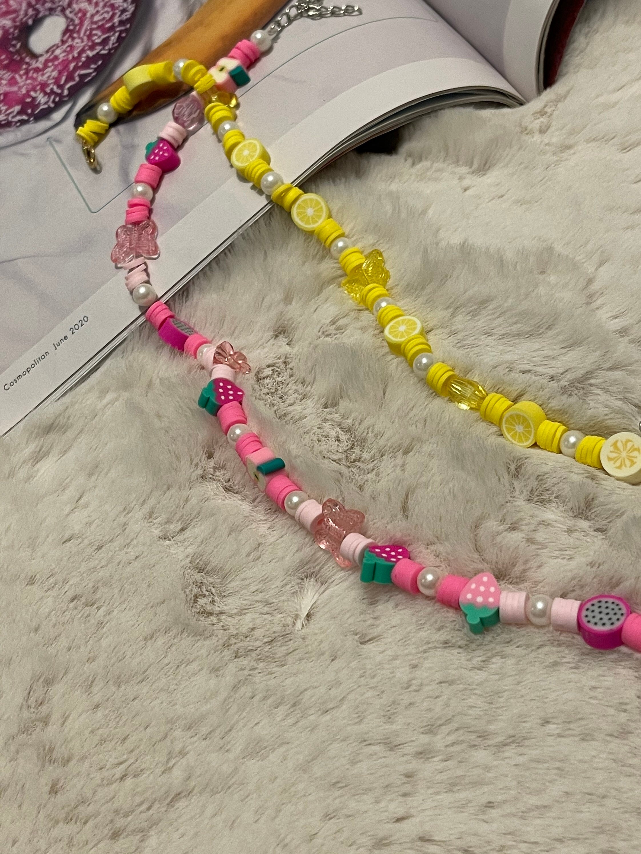 Y2K chunky beaded necklace Etsy