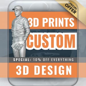INDIVIDUELLER 3D Druckservice, 3D Prints. 3D Druckservice + Design. Drucker Service. FDM und SLA Drucke