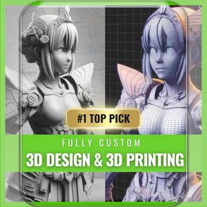 CUSTOM 3D Modeling Service + Print - 3D Designing, 3D Rendering, 3D Models, 3D Modeler & 3D Model Design, CAD, 3mf, stl, obj, Custom 3D File