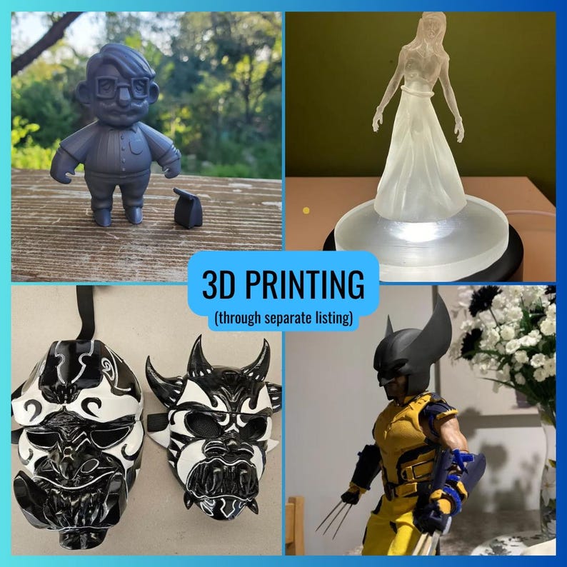 CUSTOM 3D Printed Projects, 3D Print Files Printing Service, 3D Printing, 3D Prints, 3D Print STL Files for 3D Printing, 3D Printed Toys. CUSTOM 3D Print Service, 3D Prints, 3D Printed, 3D Printing Service + Design. Custom 3D Printing & 3D Printer Service. FDM Prints SLA Prints. CUSTOM 3D Designer, Model Design + Print - 3D Designing, 3D Rendering, 3D Modeler & 3D Modeling Service, CAD, 3mf, stl, obj, Custom 3D Files. CUSTOM 3D Modeling Service + Print - 3D Designing, 3D Rendering, 3D Models, 3D