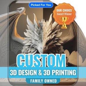 CUSTOM 3D Design Model + Print - 3D Designing, 3D Rendering, 3D Models, 3D Modeler & 3D Modeling Service, CAD, 3mf, stl, obj, Custom 3D File