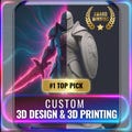 CUSTOM Model - Custom Designs, Custom STL File, 3D Designs & Printer Files, 3D Models, Print Files, 3D Models, 3D Printing Service, Sculptor