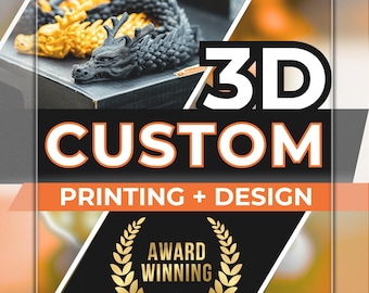 Custom 3D Printing Service, STL File Design, Personalized Gifts