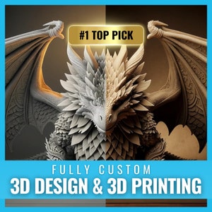 CUSTOM 3D Design Model + Print - 3D Designing, 3D Rendering, 3D Models, 3D Modeler & 3D Modeling Service, CAD, 3mf, stl, obj, Custom 3D File