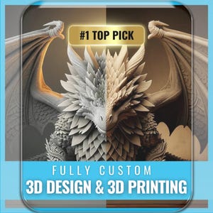 CUSTOM 3D Design Model + Print - 3D Designing, 3D Rendering, 3D Models, 3D Modeler & 3D Modeling Service, CAD, 3mf, stl, obj, Custom 3D File