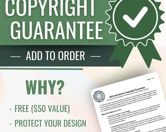 Garantía de derechos de autor (Firmado por: 3DPrintCustomz)