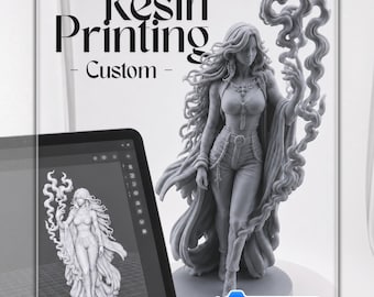 Custom 3D Printed Toys, Custom Action Figures, Resin Printing Toy Figure, Collectible Character Toy from Photo, 12K SLA Resin, Made to Order