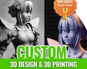 3D‑Modellierungsservice + Druck | 3D‑Design, Rendering, CAD | STL/OBJ/3MF | Druckfertige 3D‑Datei