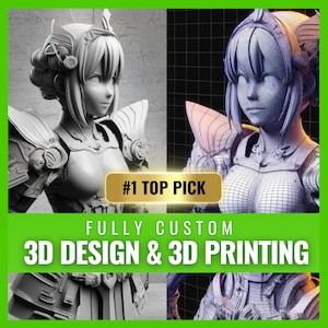 CUSTOM 3D Modeling Service + Print - 3D Designing, 3D Rendering, 3D Models, 3D Modeler & 3D Model Design, CAD, 3mf, stl, obj, Custom 3D File