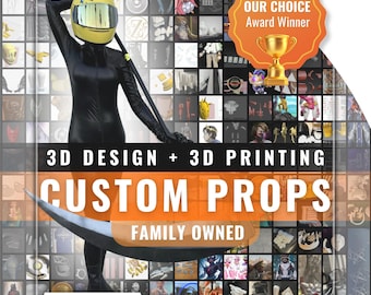 CUSTOM Cosplay Props - Cosplay 3D Design + Cosplay 3D Printing | Comic Con, MegaCon, Anime, LARP Prop | Cosplay 3D Models, Cosplay 3D Prints