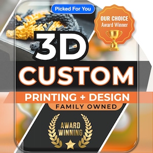 Custom 3D Printing Service, STL File Design, Personalized Gifts