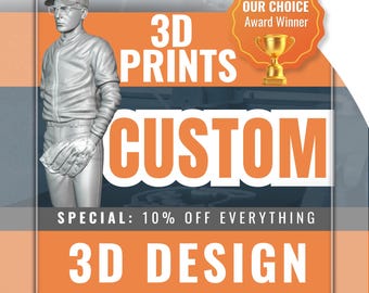 INDIVIDUELLER 3D Druckservice, 3D Prints. 3D Druckservice + Design. Drucker Service. FDM und SLA Drucke