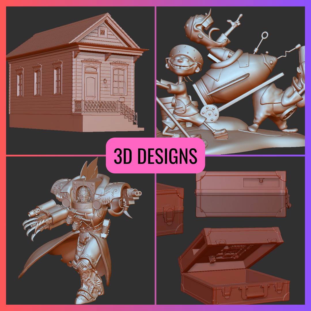 CUSTOM 3D Figure / CUSTOM 3D Model Design / CUSTOM 3D Character, Custom ...