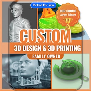 Modelli 3D + rendering + stampa | Progettazione 3D, CAD | STL/OBJ/3MF | File 3D di alta qualità