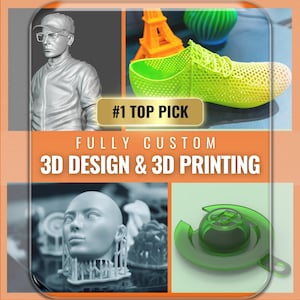 CUSTOM 3D Models Rendering + Print - 3D Designing, 3D Model Design, 3D Modeler & 3D Modeling Service, CAD, 3mf, stl, obj, Custom 3D File